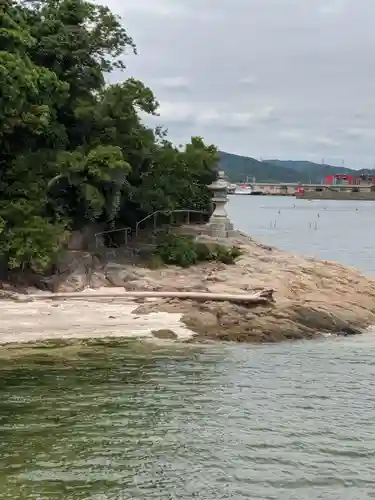 八百富神社の景色