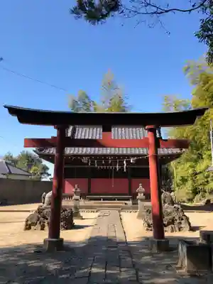 青毛五柱神社の鳥居