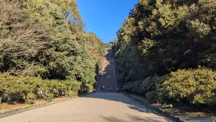 明治天皇伏見桃山陵の景色
