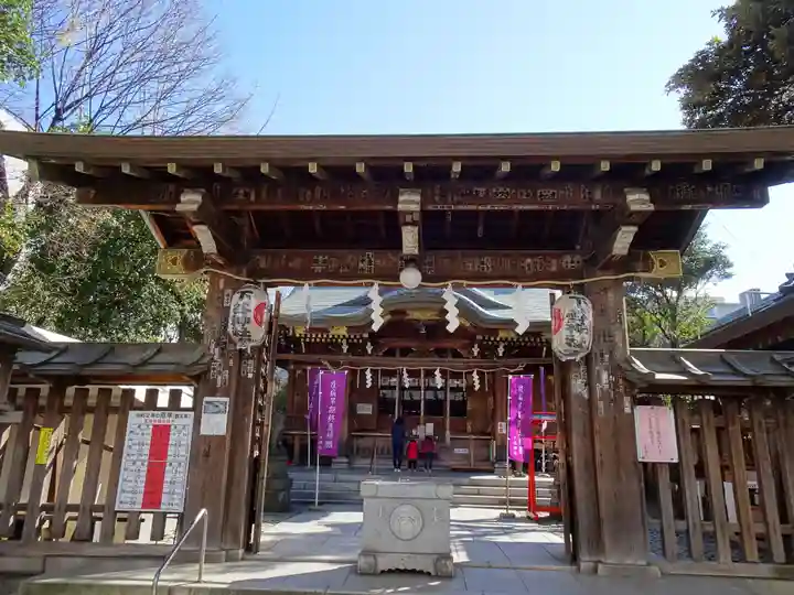 下谷神社の山門・神門