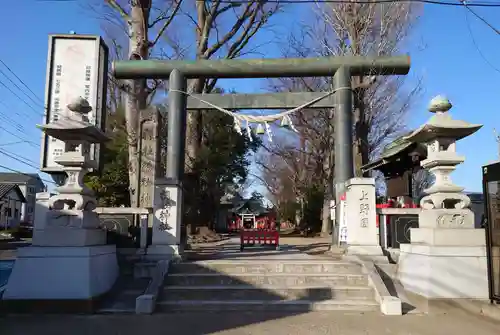 上野総社神社の鳥居