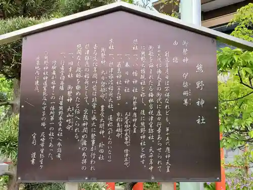 難波熊野神社の歴史