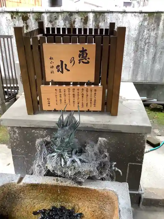 松山神社の手水舎