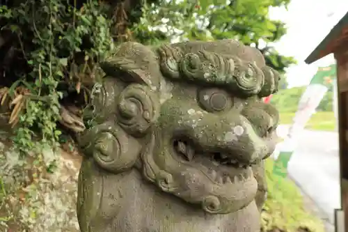 阿久津「田村神社」（郡山市阿久津町）旧社名：伊豆箱根三嶋三社の狛犬