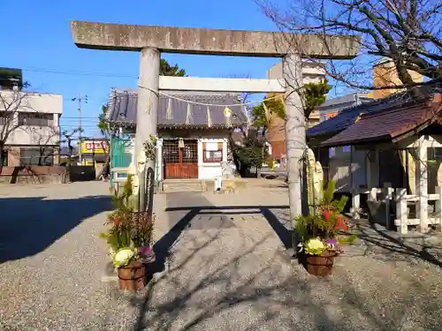 秋葉社の鳥居