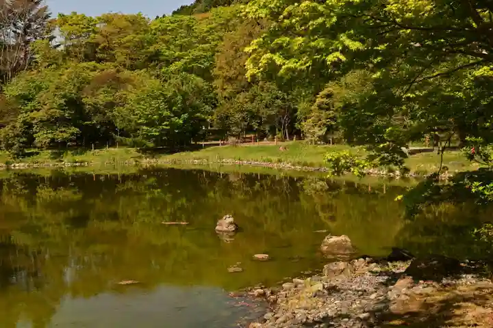 白水阿弥陀堂の庭園