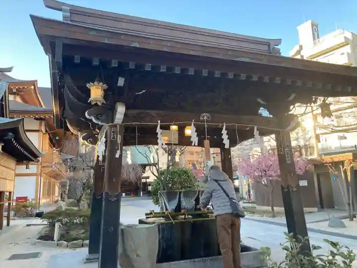 櫛田神社の手水舎