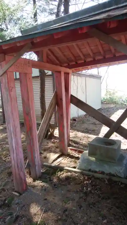 占冠神社の手水舎