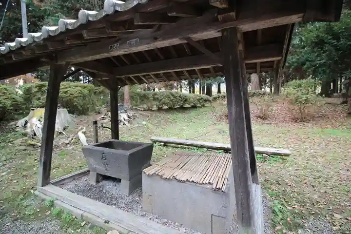 安曽神社の手水舎