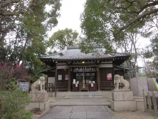 安居神社の本殿・本堂