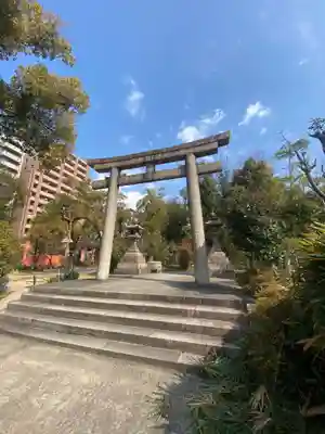 難波大社 生國魂神社の鳥居