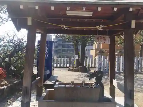 百済王神社の手水舎