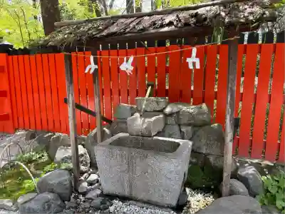 河合神社(鴨川合坐小社宅神社)の手水舎