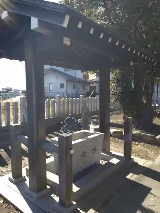 八幡社(丹陽町伝法寺)の手水舎