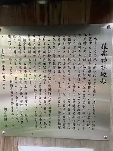 猿楽神社の歴史