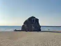 稲佐の浜 弁天島の景色