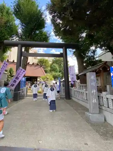 高円寺氷川神社の鳥居