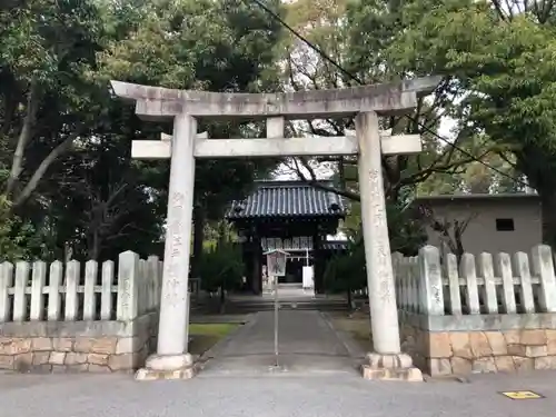 九所御霊天神社の鳥居