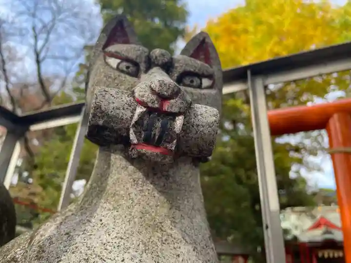村富神社の狛犬