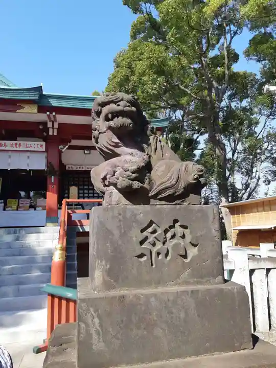 多摩川浅間神社の狛犬