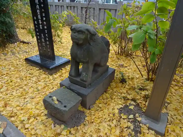 越谷香取神社の狛犬