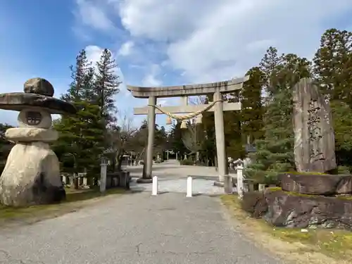 越中一宮 髙瀬神社の鳥居