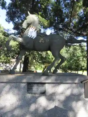 山名八幡宮の狛犬