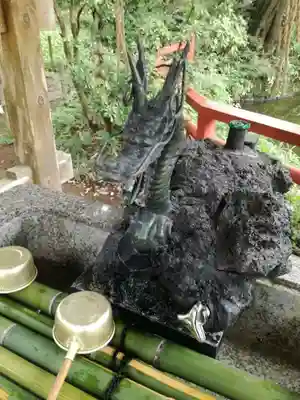 間々田八幡宮の手水舎