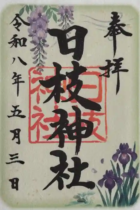 日枝神社（相之川）の御朱印