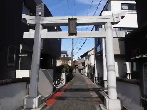 当代島稲荷神社の鳥居