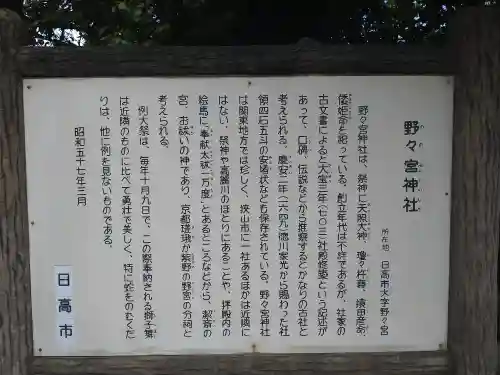 野々宮神社(埼玉県)