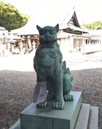 津田八幡神社の狛犬