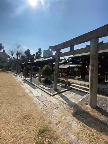 生國魂神社の鳥居