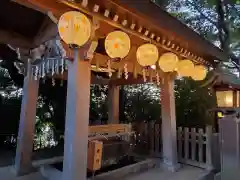 検見川神社の手水