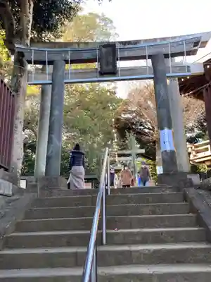 上高田氷川神社の鳥居