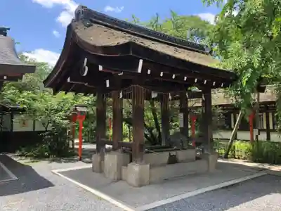 平野神社の手水舎