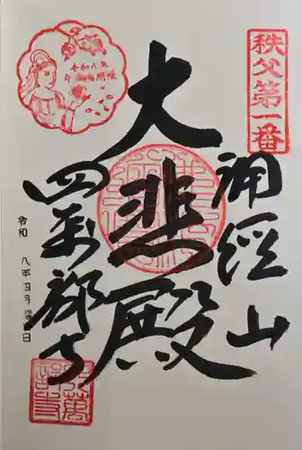 秩父札所１番　四萬部寺の御朱印