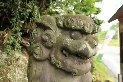 阿久津「田村神社」(郡山市阿久津町)旧社名:伊豆箱根三嶋三社の狛犬