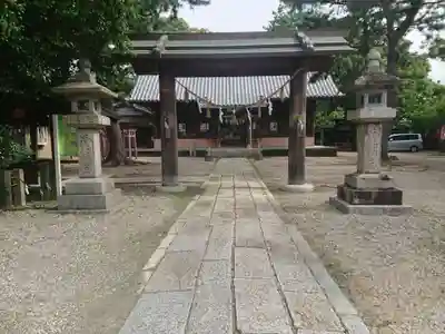 神明社（湊神明社）の山門・神門