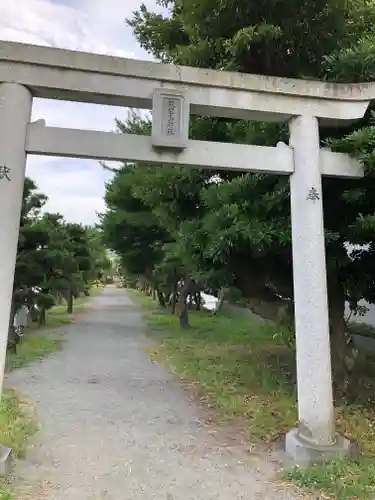 琵琶島神社の鳥居