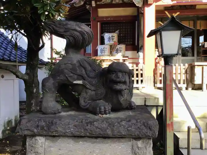 千住本氷川神社の狛犬