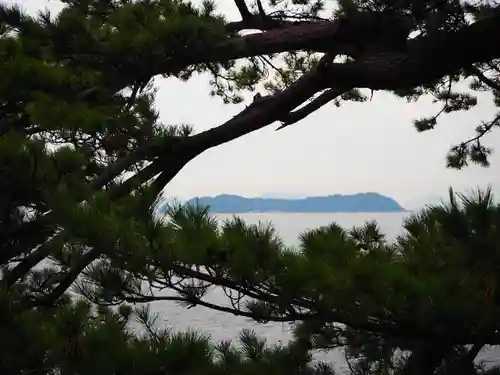 八百富神社の景色