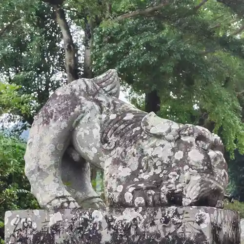 温泉神社の狛犬