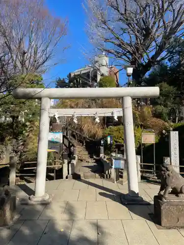 鳩森八幡神社の鳥居