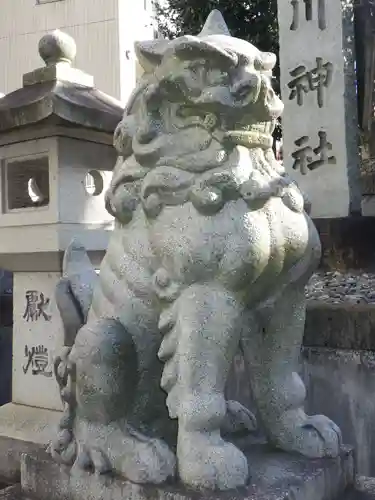 白金氷川神社の狛犬