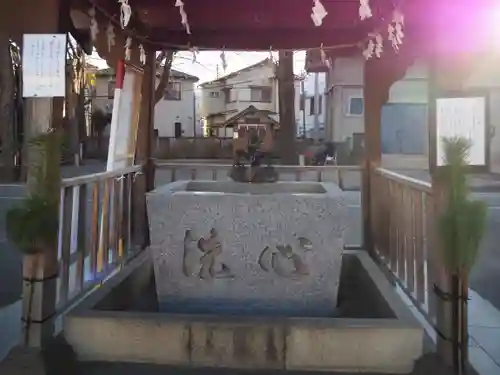 千住神社の手水舎
