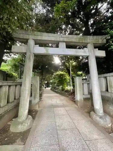 渋谷氷川神社の鳥居