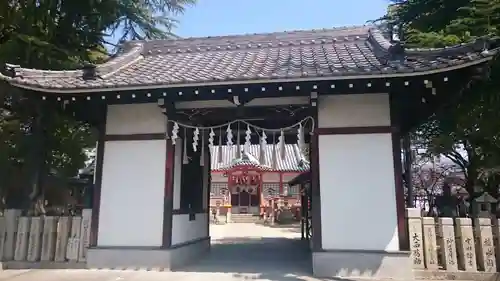 粟津天満神社の山門・神門