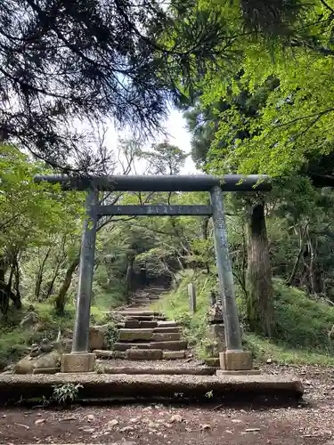 大山阿夫利神社本社の鳥居