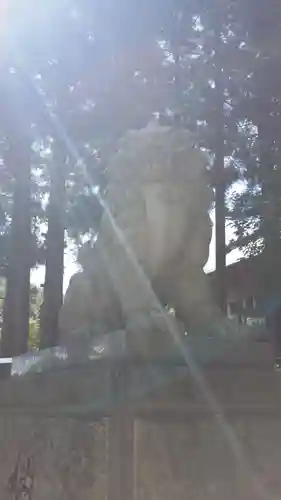 諏訪大社上社前宮の狛犬